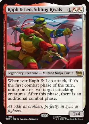 Raph & Leo, Sibling Rivals |  Foil (166) [Teenage Mutant Ninja Turtles]
