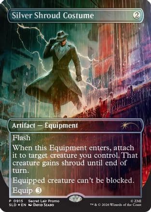 Silver Shroud Costume |  Foil (915) [Secret Lair Drop Series]