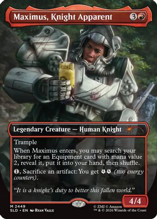 Maximus, Knight Apparent |  Foil (2449) [Secret Lair Drop Series]