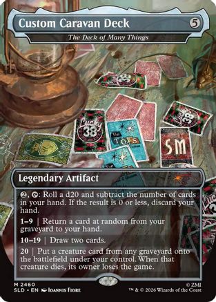 Custom Caravan Deck - The Deck of Many Things |  Foil (2460) [Secret Lair Drop Series]