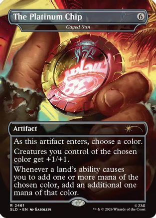 The Platinum Chip - Caged Sun |  (2461) [Secret Lair Drop Series]