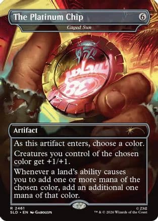 The Platinum Chip - Caged Sun |  Foil (2461) [Secret Lair Drop Series]