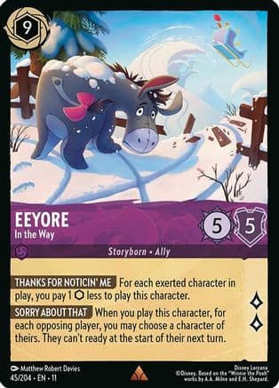 Eeyore - In the Way | Cold Foil (45/204) [Winterspell]