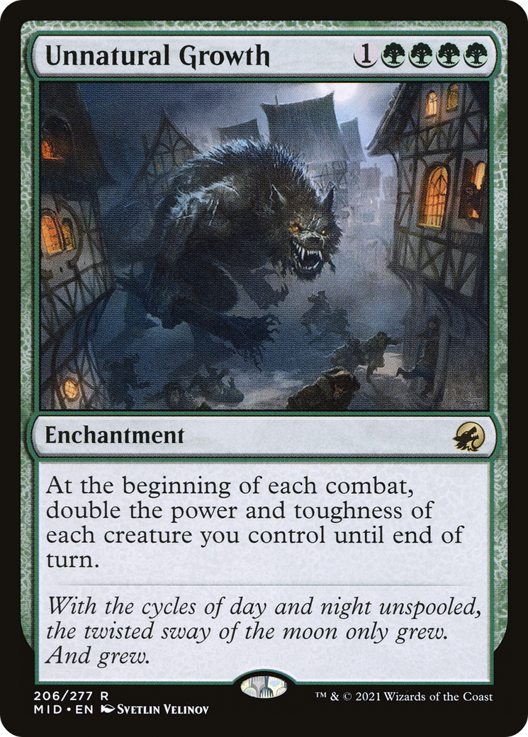 Unnatural Growth [Innistrad: Midnight Hunt] Foil