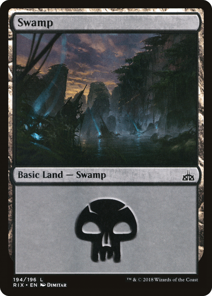 Swamp (194) [Rivals of Ixalan] Foil