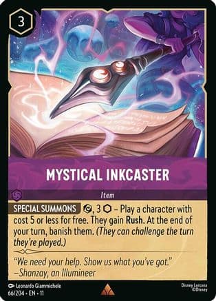 Mystical Inkcaster | Cold Foil (66/204) [Winterspell]