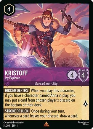Kristoff - Icy Explorer | Cold Foil (51/204) [Winterspell]