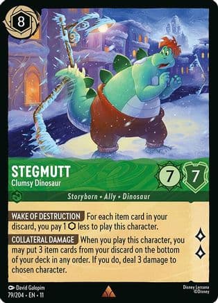 Stegmutt - Clumsy Dinosaur | Cold Foil (79/204) [Winterspell]