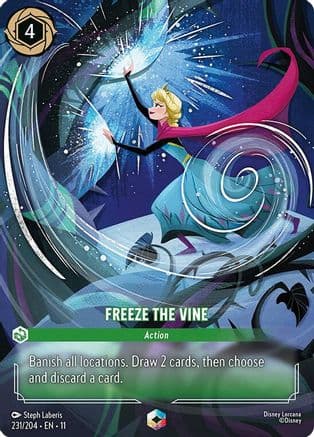 Freeze the Vine (Enchanted) | Holofoil (231/204) [Winterspell]