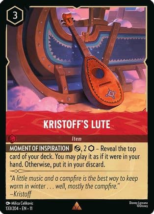 Kristoff's Lute | Cold Foil (133/204) [Winterspell]