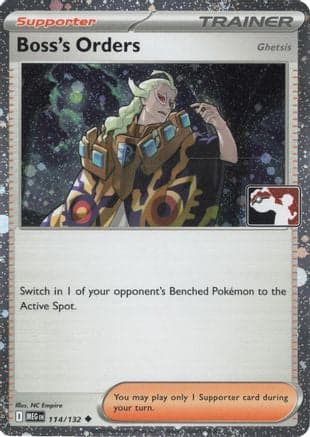 Boss's Orders [Ghetsis] (Cosmos Holo) 114/132 - Prize Pack Series Cards Holofoil