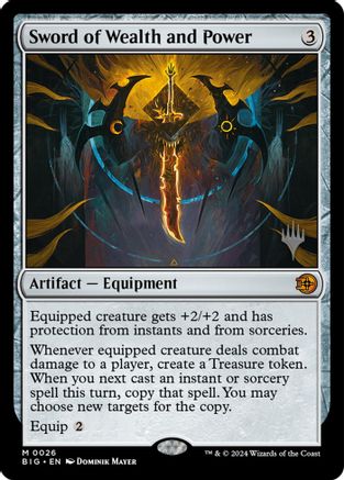 Sword of Wealth and Power |  Foil (026) [Promo Pack: Lorwyn Eclipsed]