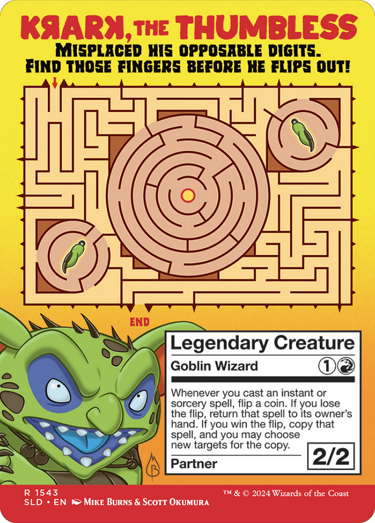 Krark, the Thumbless // Krark, the Thumbless (SLD-1543) - Secret Lair Drop Foil