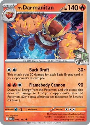 N's Darmanitan 033- ME Ascended Heroes