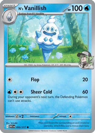 N's Vanillish 050- ME Ascended Heroes Reverse Holofoil