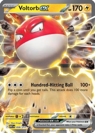 Voltorb ex 058- ME Ascended Heroes Holofoil