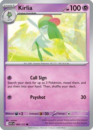 Kirlia 088- ME Ascended Heroes