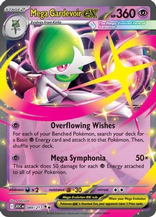 Mega Gardevoir ex 089- ME Ascended Heroes Holofoil
