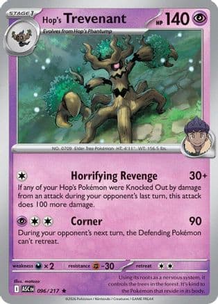Hop's Trevenant 096/217 - ME Ascended Heroes Reverse Holofoil