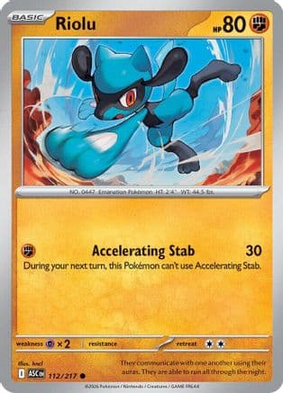 Riolu 112- ME Ascended Heroes