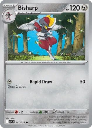 Bisharp 147- ME Ascended Heroes Reverse Holofoil