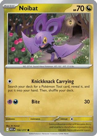 Noibat 156- ME Ascended Heroes Reverse Holofoil