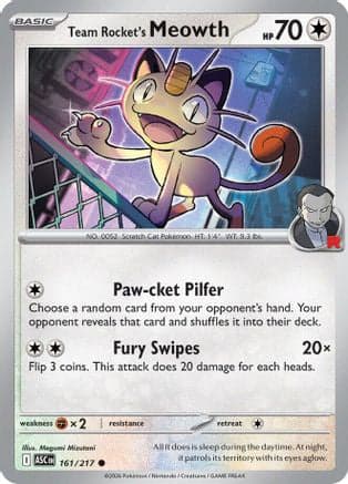 Team Rocket's Meowth 161- ME Ascended Heroes