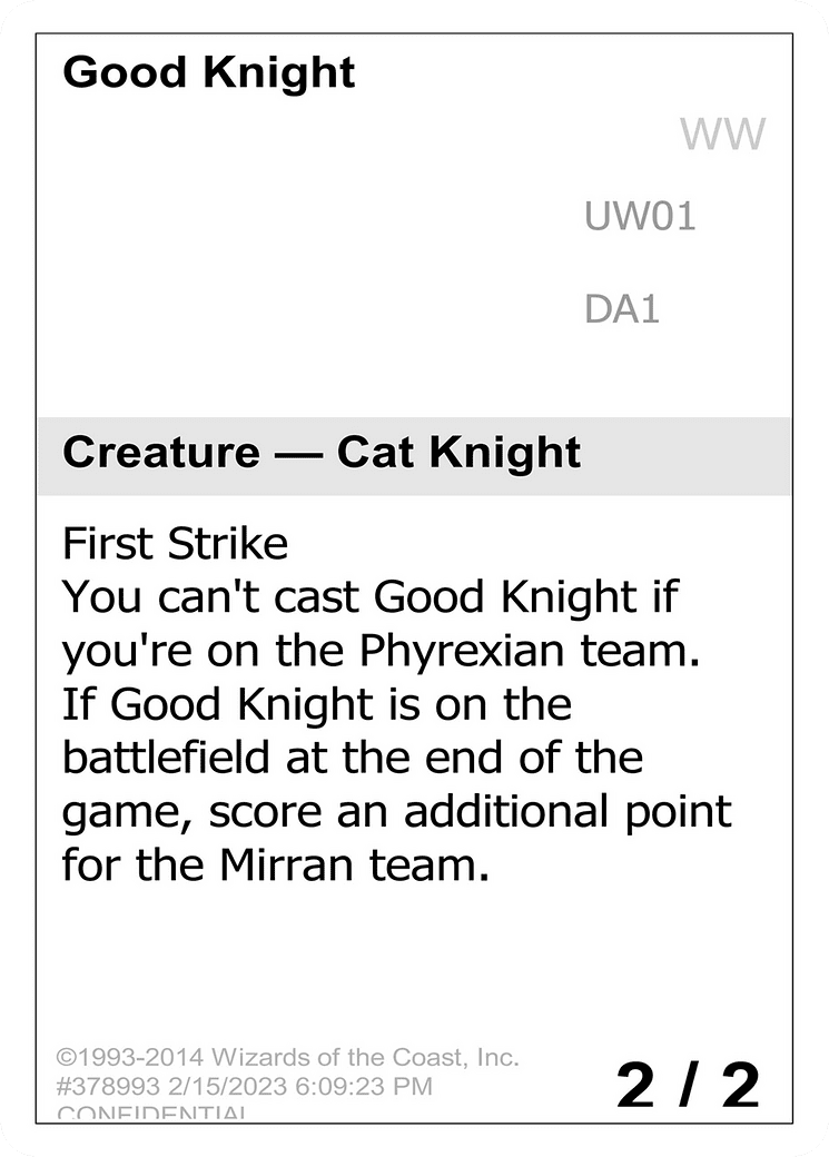Good Knight (DA1-UW01) - Unknown Event