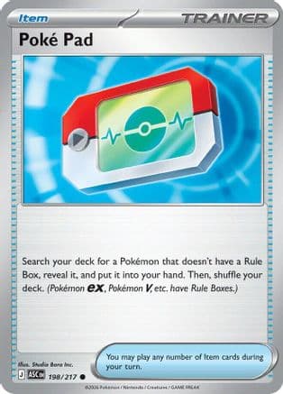 Poke Pad 198- ME Ascended Heroes Reverse Holofoil