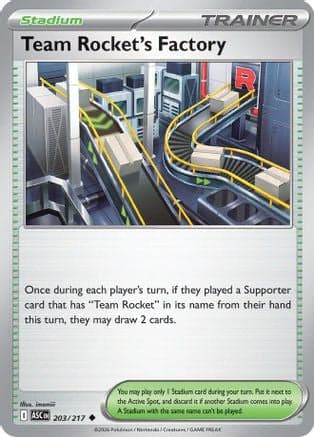Team Rocket's Factory 203- ME Ascended Heroes