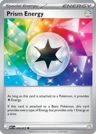 Prism Energy 216- ME Ascended Heroes Reverse Holofoil