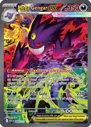 Mega Gengar ex 284/217 - ME Ascended Heroes Holofoil