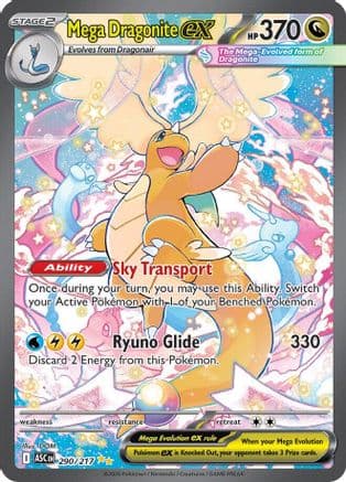 Mega Dragonite ex 290/217 - ME Ascended Heroes Holofoil