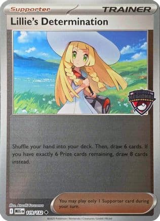 Lillie's Determination (Regional Championships) 119- League & Championship Cards Reverse Holofoil