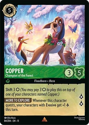 Copper - Champion of the Forest | Cold Foil (84/204) [Winterspell]
