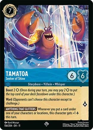 Tamatoa - Seeker of Shine | Cold Foil (156/204) [Winterspell]