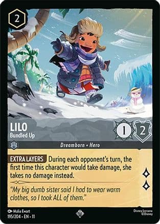 Lilo - Bundled Up | Cold Foil (195/204) [Winterspell]