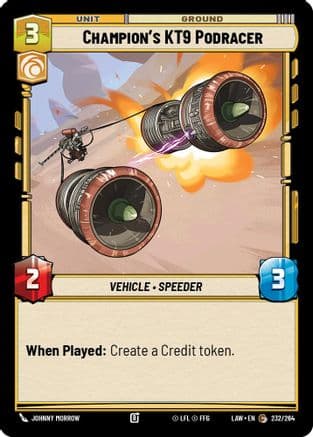 Champion's KT-9 Podracer |  (232/264)  [A Lawless Time]