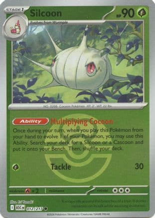 Silcoon (Love Ball) 012- ME Ascended Heroes Reverse Holofoil