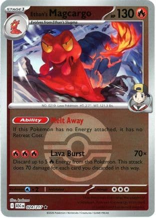 Ethan's Magcargo (Poke Ball) 024/217 - ME Ascended Heroes Reverse Holofoil