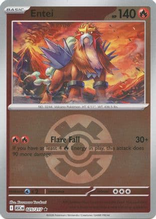 Entei (Quick Ball) 025- ME Ascended Heroes Reverse Holofoil