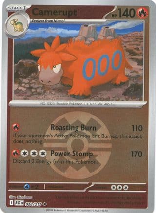 Camerupt (Quick Ball) 028- ME Ascended Heroes Reverse Holofoil