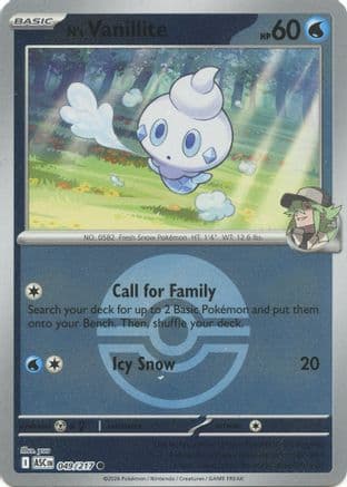N's Vanillite (Poke Ball) 049- ME Ascended Heroes Reverse Holofoil