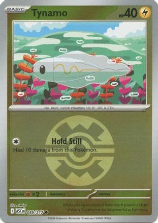 Tynamo (Quick Ball) 059- ME Ascended Heroes Reverse Holofoil