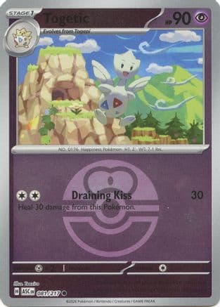 Togetic (Love Ball) 081- ME Ascended Heroes Reverse Holofoil