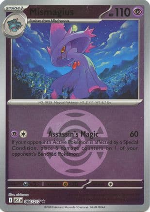 Mismagius (Dusk Ball) 086- ME Ascended Heroes Reverse Holofoil