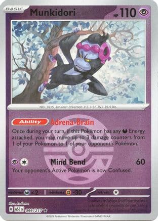 Munkidori (Dusk Ball) 099- ME Ascended Heroes Reverse Holofoil