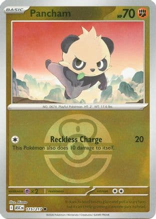Pancham (Love Ball) 115- ME Ascended Heroes Reverse Holofoil