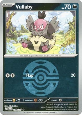 Vullaby (Dusk Ball) 138- ME Ascended Heroes Reverse Holofoil