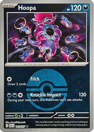 Hoopa (Poke Ball) 141- ME Ascended Heroes Reverse Holofoil